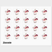 Sticker Carré Patch de champignon (Feuille)