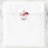 Sticker Carré Patch de champignon (Sac)