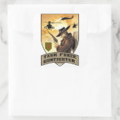 Sticker Carré Patch Gunfighter de la Force opérationnelle (Sac)