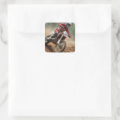 Sticker Carré Patch Motocross (Sac)
