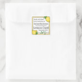 Sticker Carré Pâte de citron fait main (Sac)