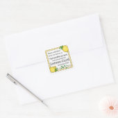 Sticker Carré Pâte de citron fait main (Enveloppe)
