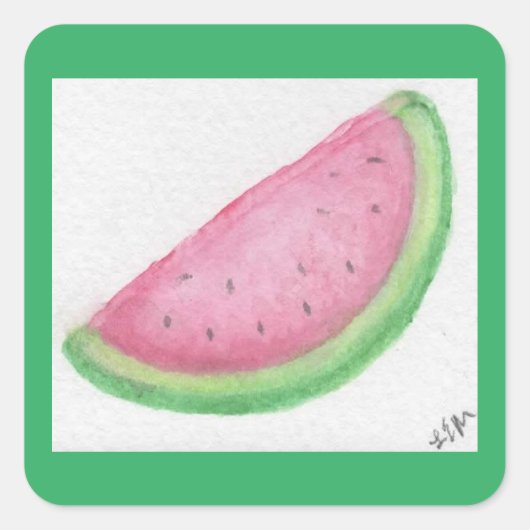 Sticker Carré Pâte de melon (Devant)