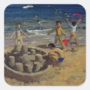 Sticker Carré Pâté de sable France 1999