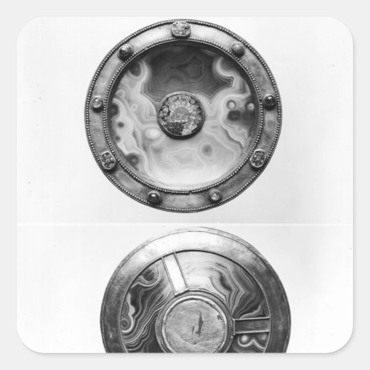 Sticker Carré Paten avec un médaillon représentant le Dernier (Devant)