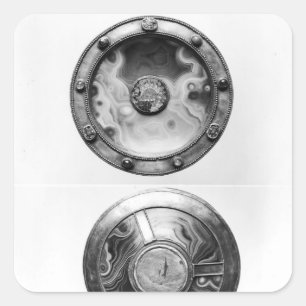 Sticker Carré Paten avec une representation de médaillon durent