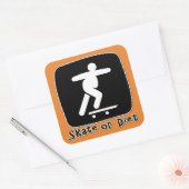 Sticker Carré patinage ou régime (Enveloppe)