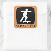 Sticker Carré patinage ou régime (Sac)