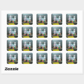 Sticker Carré Patins à rouleaux (Feuille)