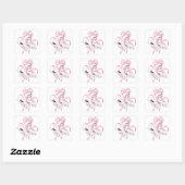 Sticker Carré Patins roses (Feuille)