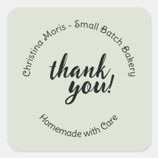 Sticker Carré Pâtisserie personnalisée en petite quantité Autoco
