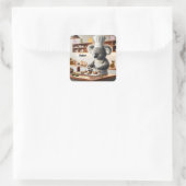 Sticker Carré Pâtissier Ours Koala (Sac)