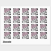 STICKER CARRÉ PATRON DE BUT (Feuille)