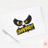 Sticker Carré Patrouille de dérive folle - UMADBRO ? (jaune) (Enveloppe)