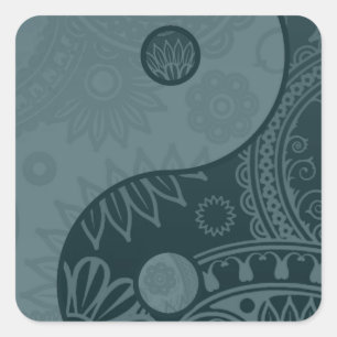 Sticker Carré Patterned Yin