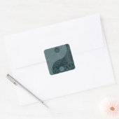 Sticker Carré Patterned Yin (Enveloppe)