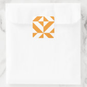 Sticker Carré Patters de Burnt Orange Geometric Deco Cube (Sac)