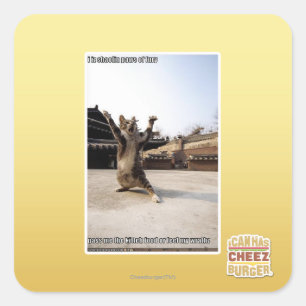 Sticker Carré Pattes de shaolin de l'iz I de fureur