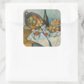 Sticker Carré Paul Cezanne - Le panier des pommes (Sac)