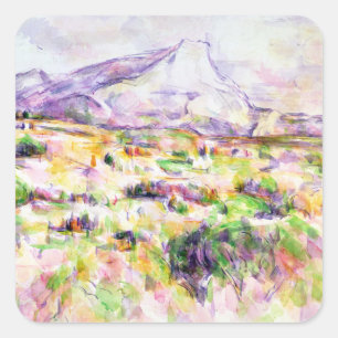 Sticker Carré Paul Cezanne Mont Sainte-Victoire de La Lauve
