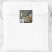 Sticker Carré Paul Cezanne | Still Life with Apples and Peaches, (Sac)