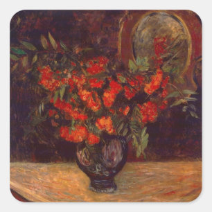 Sticker Carré Paul Gauguin   Bouquet, 1884