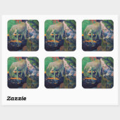 Sticker Carré Paul Gauguin - Le Cheval Blanc (Feuille)