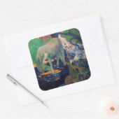 Sticker Carré Paul Gauguin - Le Cheval Blanc (Enveloppe)