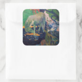 Sticker Carré Paul Gauguin - Le Cheval Blanc (Sac)