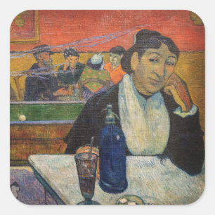 Sticker Carré Paul Gauguin - Le Night Café, Arles