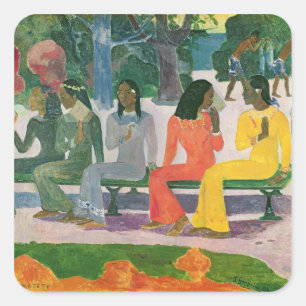 Sticker Carré Paul Gauguin   Ta Matete