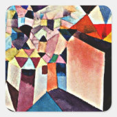 Sticker Carré Paul Klee, Insight in a City, (Devant)