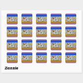 Sticker Carré Paul Klee Rich Harbor Expressionnisme abstrait (Feuille)