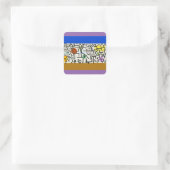 Sticker Carré Paul Klee Rich Harbor Expressionnisme abstrait (Sac)