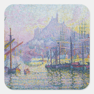 Sticker Carré Paul Signac - Notre-Dame de la Garde, Marseille