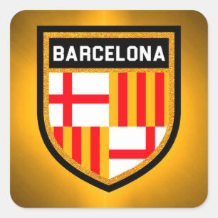 Sticker Carré Pavillon Barcelone