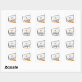Sticker Carré Pavillon Chypre Pride X (Feuille)