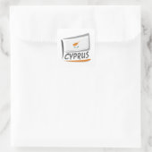 Sticker Carré Pavillon Chypre Pride X (Sac)