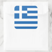 Sticker Carré Pavillon national de Grèce (Sac)