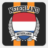 Sticker Carré Pays-Bas (Devant)