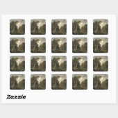 Sticker Carré Paysage, 1850 (Feuille)