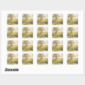 Sticker Carré Paysage 3 (Feuille)