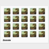 Sticker Carré Paysage 4 (Feuille)