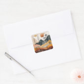 Sticker Carré Paysage Abstrait de Boho (15) (Enveloppe)