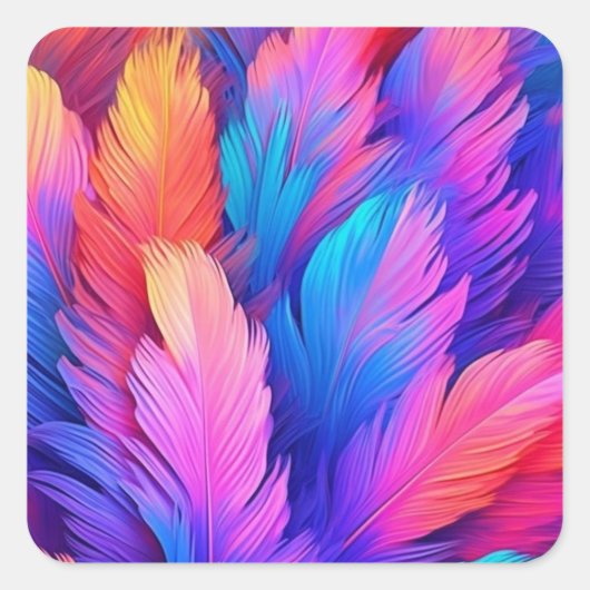 Sticker Carré Paysage avec fleurs violettes et moulin à vent (Devant)