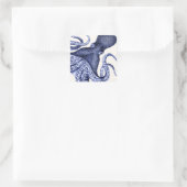 Sticker Carré Paysage Bleu Octopus (Sac)