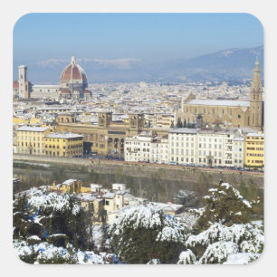 Sticker Carré Paysage de Florence de Piazzale