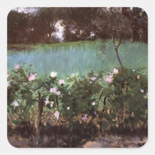 Sticker Carré Paysage de Sargent- de chanteur de John avec le
