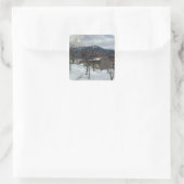 Sticker Carré Paysage d'hiver près de Kutterling, 1899 (Sac)