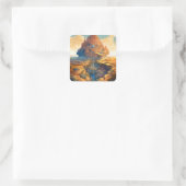 Sticker Carré Paysage du Palais Surreal (Sac)